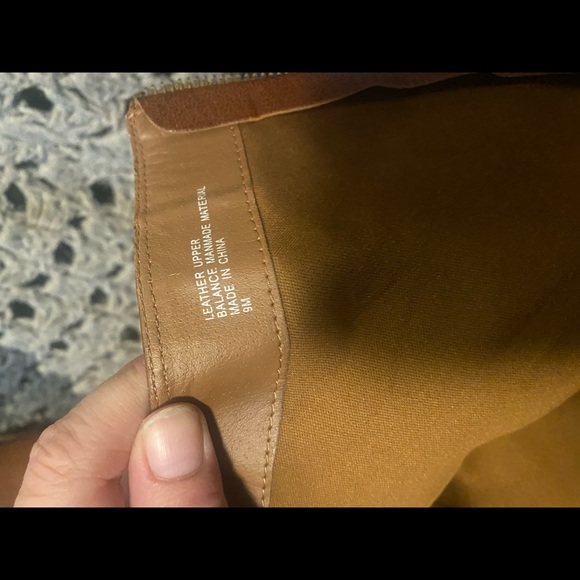 Nordstrom BP Cognac Learher Size 9 Boots - Picture 2 of 6